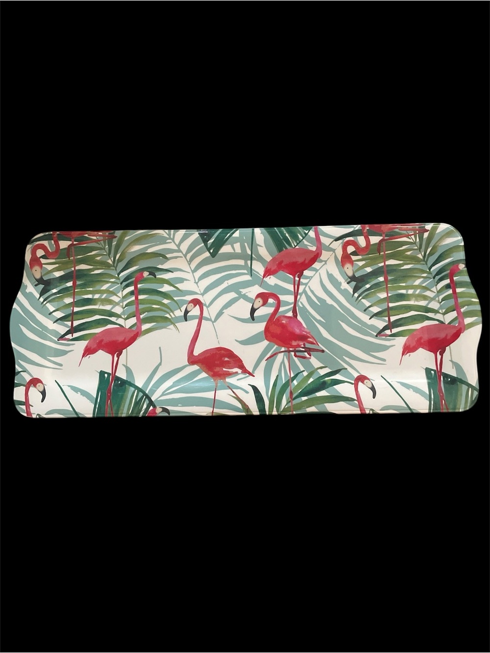 Cynthia Rowley Melamine Tray - White & Gray